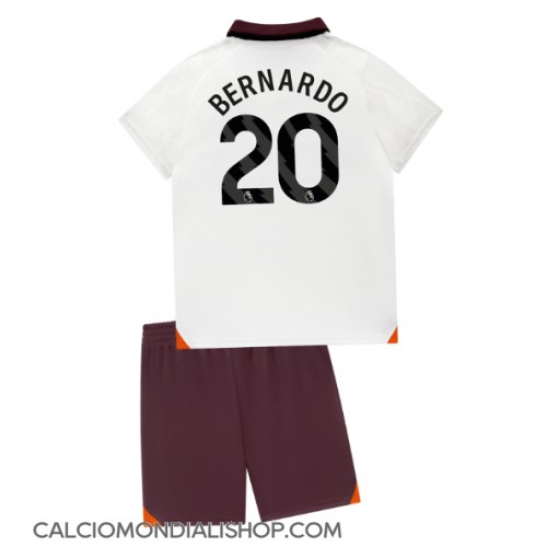 Maglie da calcio Manchester City Bernardo Silva #20 Seconda Maglia Bambino 2023-24 Manica Corta (+ Pantaloni corti)
